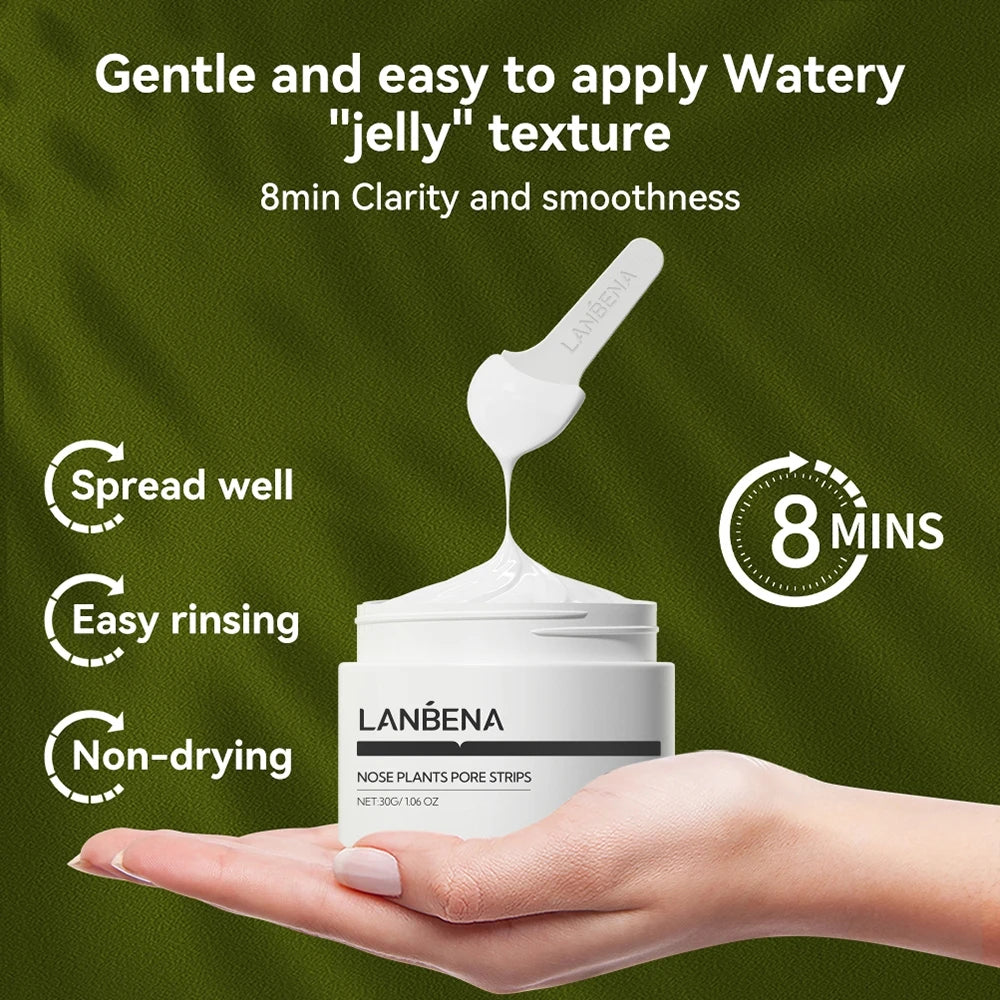 LANBENA New Style  Blackhead Remover Nose Mask Pore Strip Black Mask Peeling  Black Deep Cleansing Skin Care Beauty Health - Clikcy