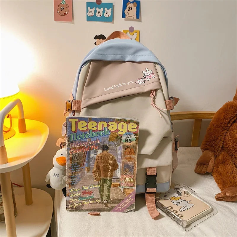 Daily Fashion Mochilas Korean School Backpack for College Students Bagpack Kpop Bookbag Teenager Casual Schoolbags Sac A Dos - Clikcy