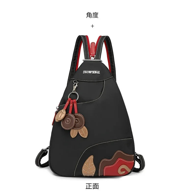 Casual Solid Nylon Designer Style Backpacks for Women 2025 High Quality Simple Versatile Commute Hot Trendy Sweet School Bags - Clikcy