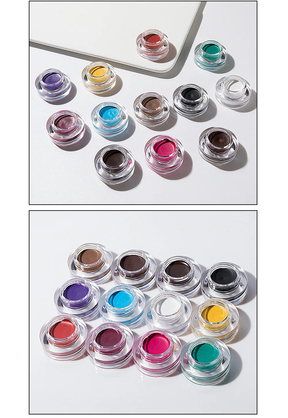 Colorful Eyebrow Gel Eyebrow Dye Glue 12 Colors Rainbow No Fading Dye Eye Brow Paint with Brush Lasting Brow Makeup Cosmetics - Clikcy