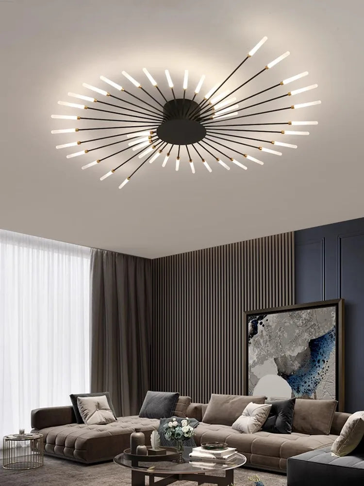 Modern Creativity Fireworks Led Ceiling Lights Living Dining Room Ceiling Chandeliers Lighting Bedroom Luster Lamps Luminaire - Clikcy