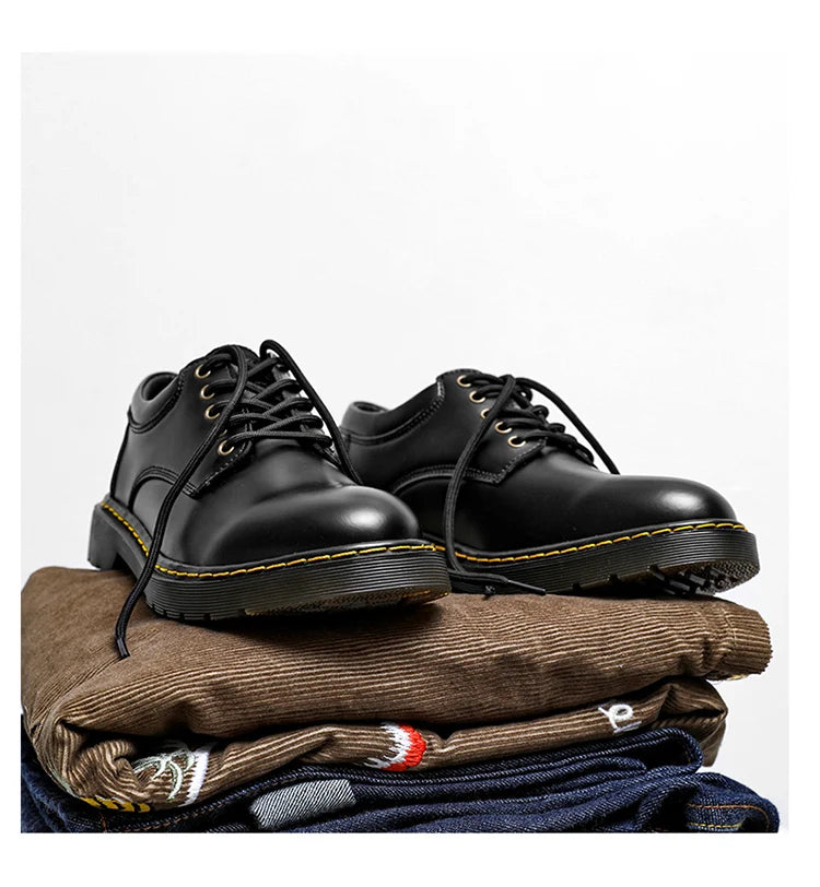 Autumn Classic Luxury Leather Shoes Men Casual Business Oxford Shoes Men Tooling Shoes Men Designer Black Formal Shoes For Men