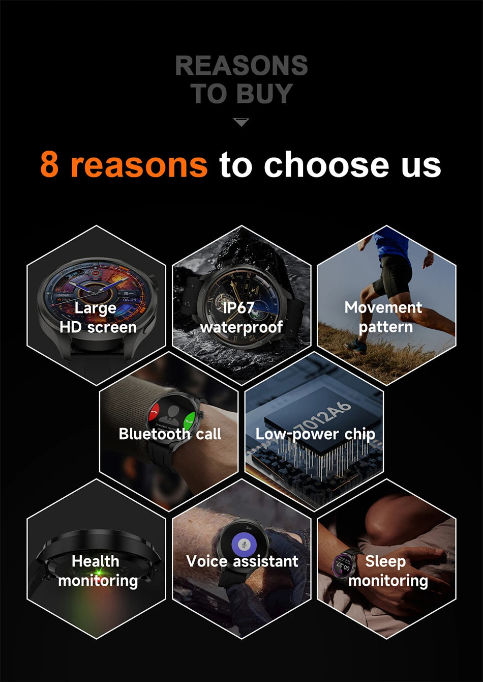 2025 New Smart Watch Men 1.85 Inch Compass 410 mAh Large Battery GPS Motion Track Bluetooth Call Health monitoring Smartwatches - Clikcy