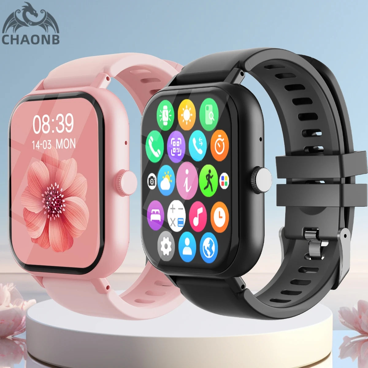 Smart Watch Sport Music Display Message Wrist Watch Sleep Heart Rate Monitoring Gifts Women 2025 Smartwatches Men Fitness Wrist - Clikcy