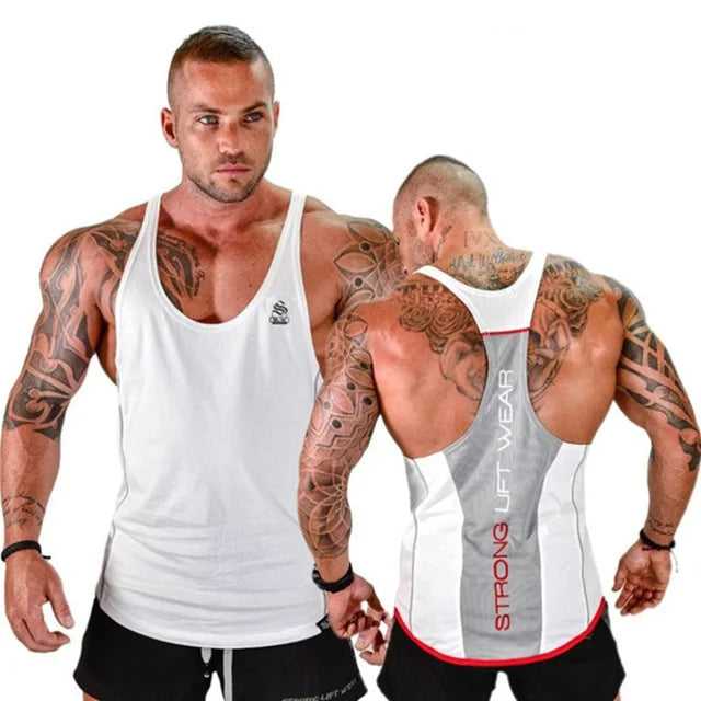 Mens Bodybuilding Tank top Gyms Fitness sleeveless shirt 2025 New Male Cotton clothing Fashion Singlet vest Undershirt Hombre - Clikcy