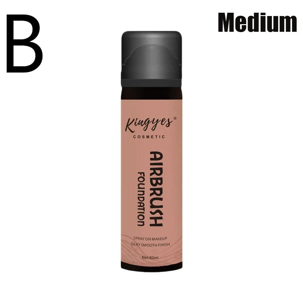 Airbrush Spray Foundation Full Coverage Oil Control Liquid Foundation Face Correcting Toner Matte Moisture Brighten Concealer - Clikcy