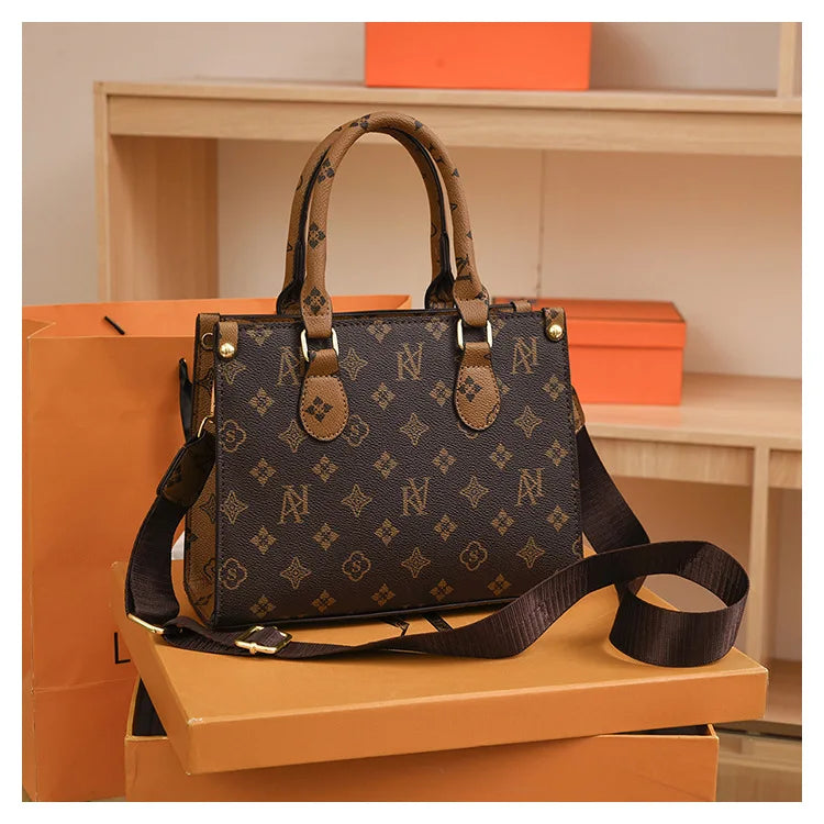 New Women bag Shoulder bag Handbag for women 2025 Crossbody bag pattern PU Portable bucket bag ladies messenger bag - Clikcy