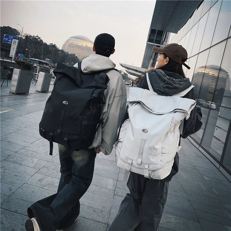 High Street Backpack for Men Women New Streetwear Bags Fashion Backpack Outdoor Leisure Unisex Couple Large Capacity Backpacks - Clikcy