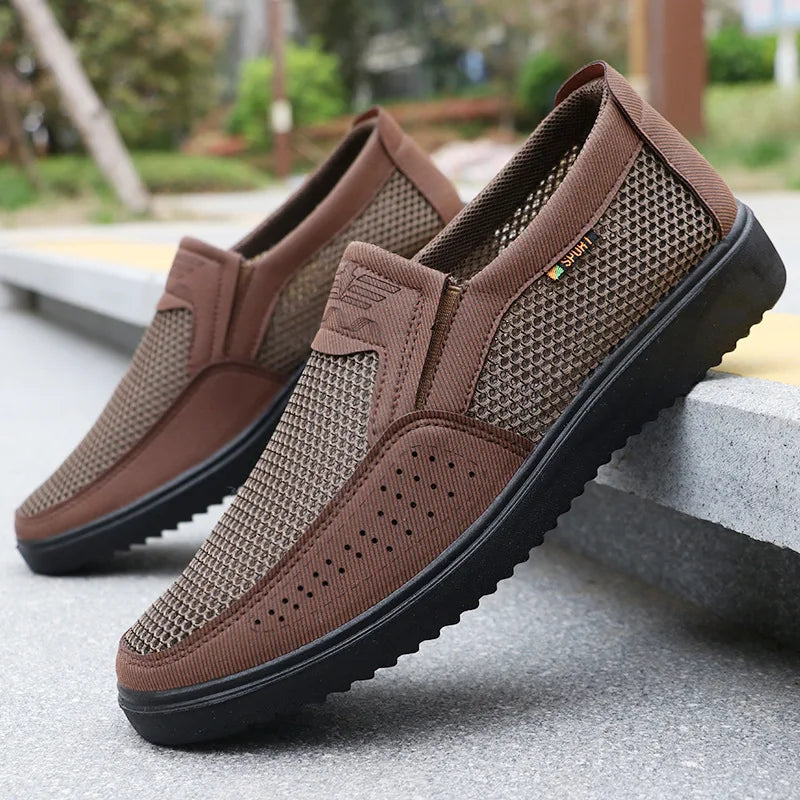 Comfortable Men Casual Shoes Breathable Mesh Summer Men Shoes New Non-slip Lightweight Shoes for Men 2024 - Clikcy