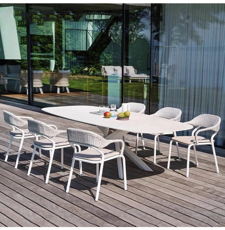 Outdoor Camping Garden Furniture Sets Lounge Rattan Dining Tables Chair Backyard Armchairs Sectional Salon De Jardin Furniture - Clikcy