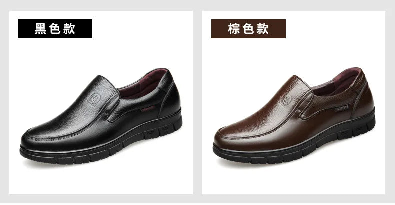 New Genuine Leather Handmade Shoes Casual Shoes For Men Flat Platform Walking Shoe Outdoor Footwear Loafers Breathable Sneakers - Clikcy