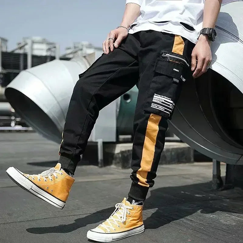 New Streetwear Men's Multi Pockets Cargo Harem Pants Hip Hop Casual Male Track Pants Joggers Trousers Fashion Harajuku Men Pants - Clikcy