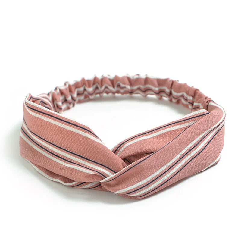 2024 Fashion Women Girls Bohemian Hair Bands Print Headbands Vintage Cross Turban Bandage Bandanas HairBands Hair Accessories