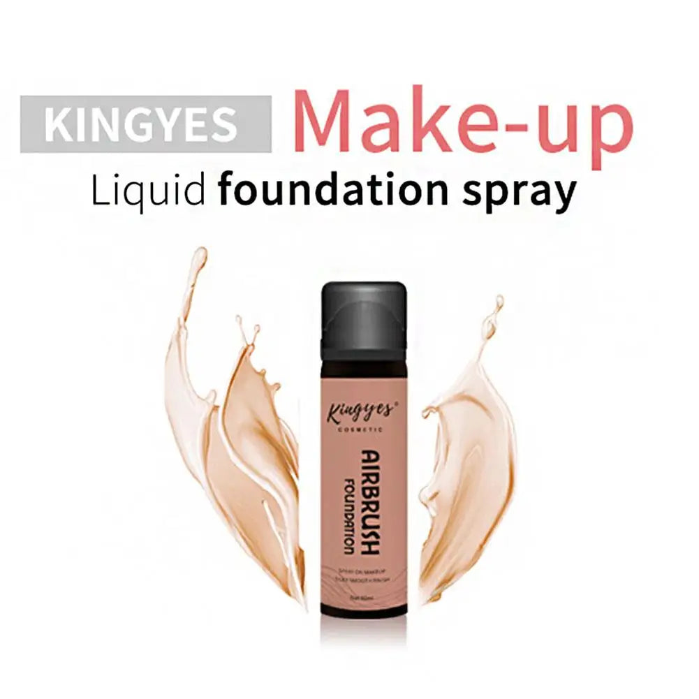 Airbrush Spray Foundation Full Coverage Oil Control Liquid Foundation Face Correcting Toner Matte Moisture Brighten Concealer - Clikcy