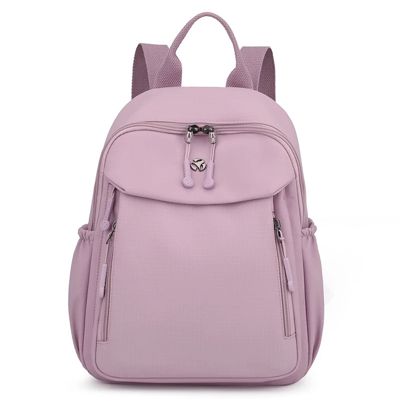 Waterproof Nylon Backpack Women Casual Simple Daypack Large Capacity Schoolbag for Girls Lightweight Back Pack Ladies Travel Bag