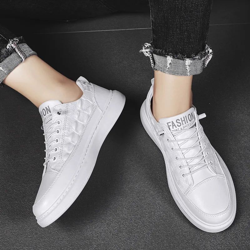 Men's Flats Shoes Luxury Men's Sneakers Spring Autumn 2024 Outdoor Sport Shoes for Men Fashion Vulcanized Shoe Tenis Para Hombre - Clikcy