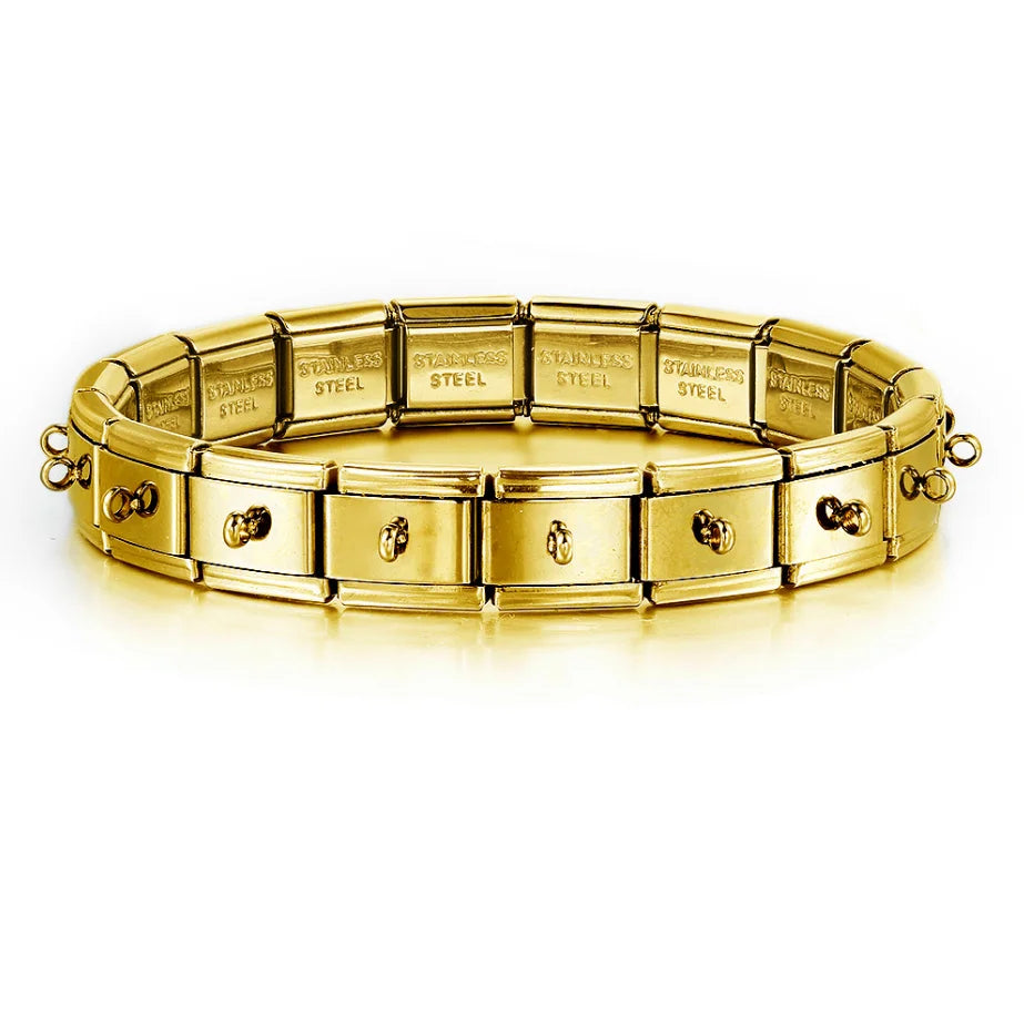 Simple DIY Making Beads Basic Multifunctional Hanging Italian Charm Link Fit 9mm Stainless Steel Bracelet hook Jewelry Wholesale - Clikcy