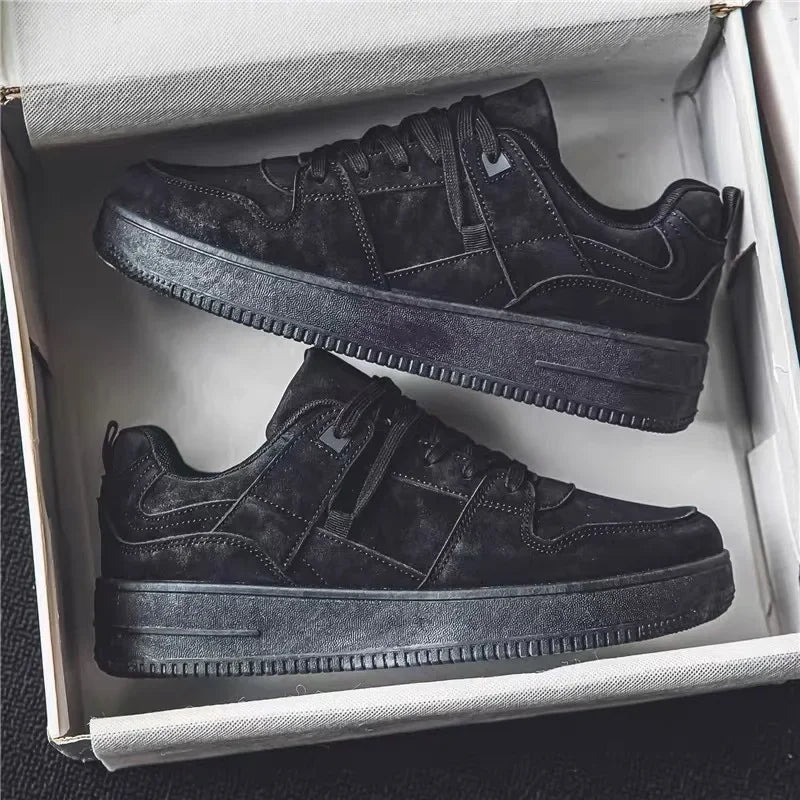 Men's Breathable Spring Summer Casual Shoes Student Fashion All-Match Lightweight Sporty Board Shoes Comfortable Rubber Sole