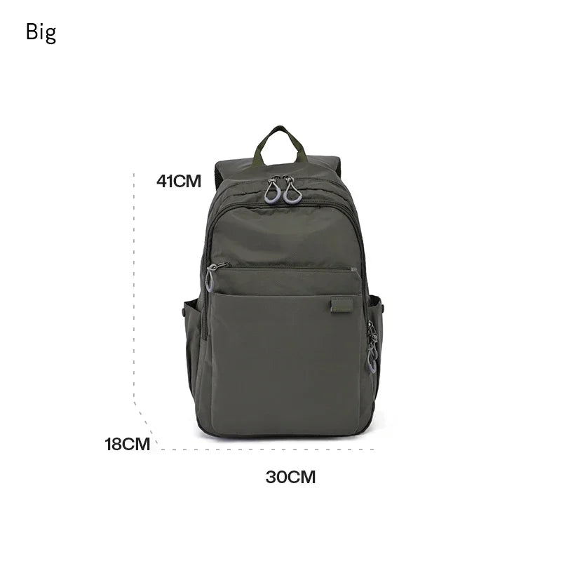 Fouvor Waterproof Women's Backpack Large Capacity Sports Canvas Laptop Backpacks Travel Fashion Nylon Student School Bag 2802-02 - Clikcy