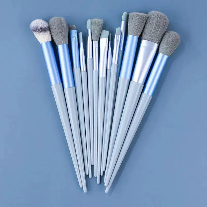 13Pcs Professional Makeup Brushes Set Soft Fluffy for Foundation Blush Powder Eyeshadow Kabuki Blending Makeup Brush Beauty Tool - Clikcy