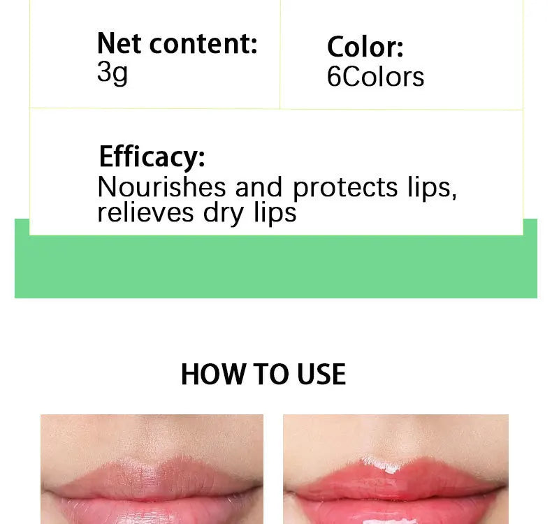 Lip Gloss Waterproof Long-term Moisturizing Non-stick Cup Non-fading Liquid Green Packaging Lip Gloss Cosmetics - Clikcy