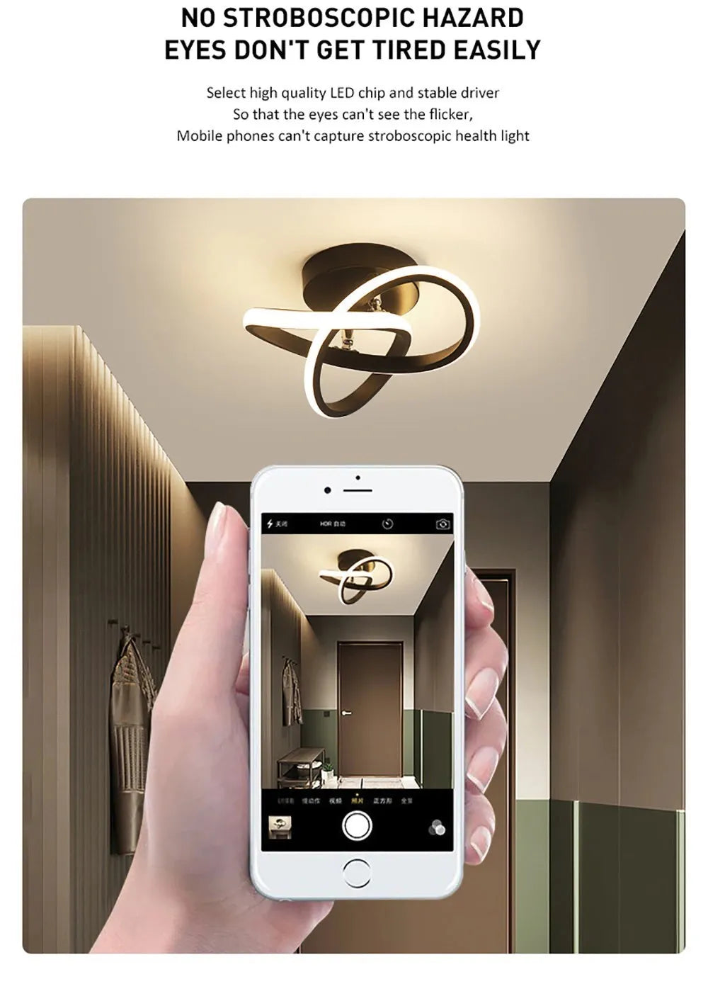 LED Strip Aisle Ceiling Lights Modern Minimalist Living Room Lamps For Balcony Entrance Staircase Home Decor Fixtures Led Luster - Clikcy