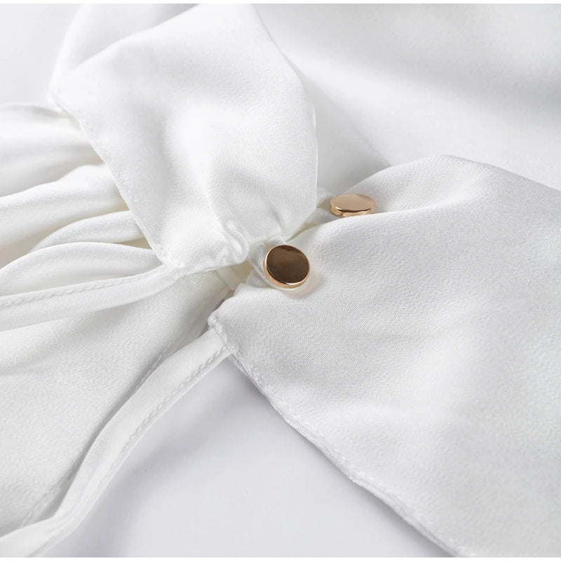 Sexy Satin Ribbon Party Dress Women Elegant Halter Backless Off Shoulder Sleeveless Female Dresses 2024 Summer Solid Robe Gown - Clikcy