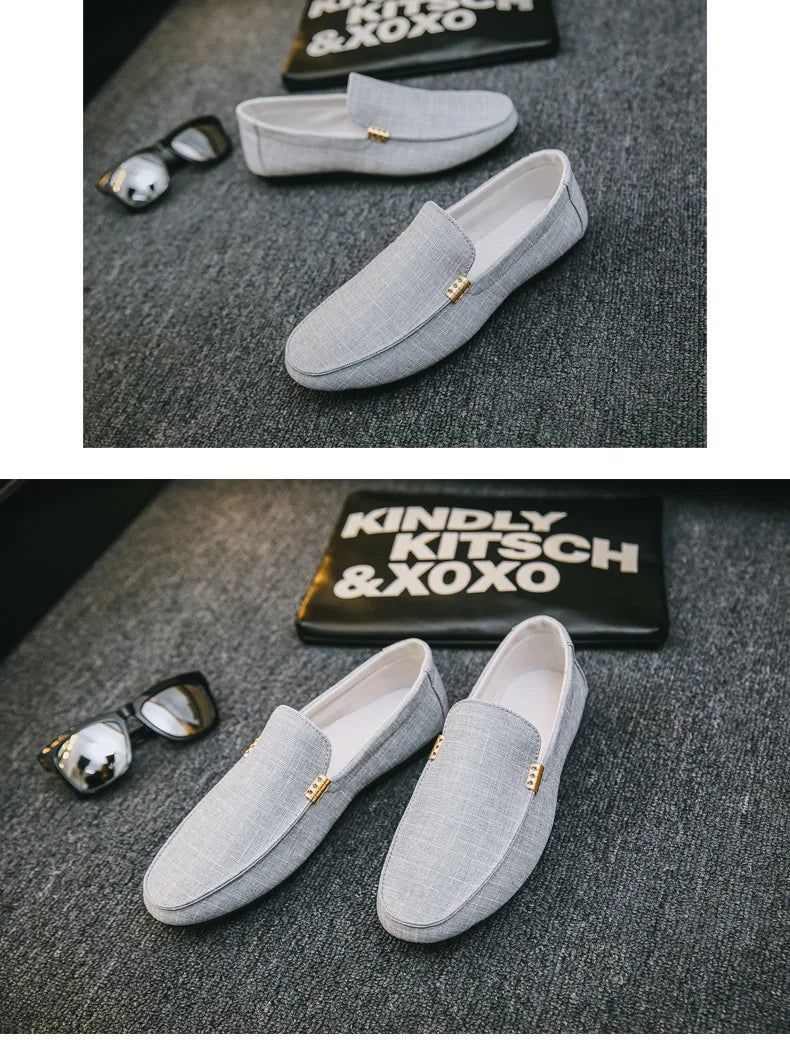 Black Loafers for Men Soft Bottom Casual Shoes Classic Comfort Moccasins Shoes Man Flat Driving Shoes Light Male Walking Sneaker