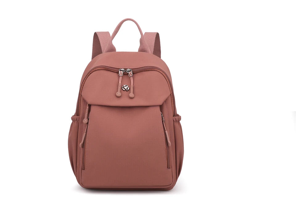 Waterproof Nylon Backpack Women Casual Simple Daypack Large Capacity Schoolbag for Girls Lightweight Back Pack Ladies Travel Bag - Clikcy