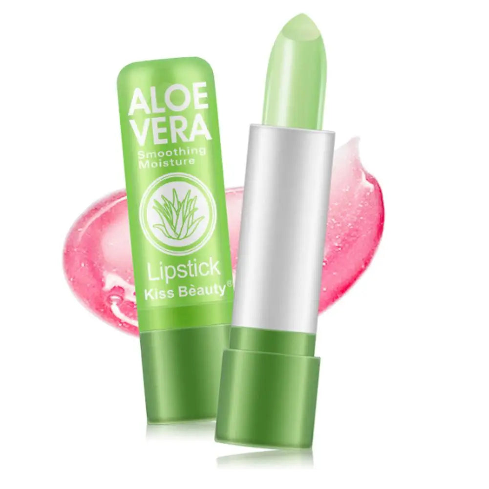 Aloe Vera Lipstick Color Changing Lip Balm Lasting Moisturizing Moisturizing Waterproof Temperature Change Lip Balm - Clikcy