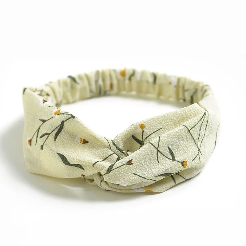 2024 Fashion Women Girls Bohemian Hair Bands Print Headbands Vintage Cross Turban Bandage Bandanas HairBands Hair Accessories