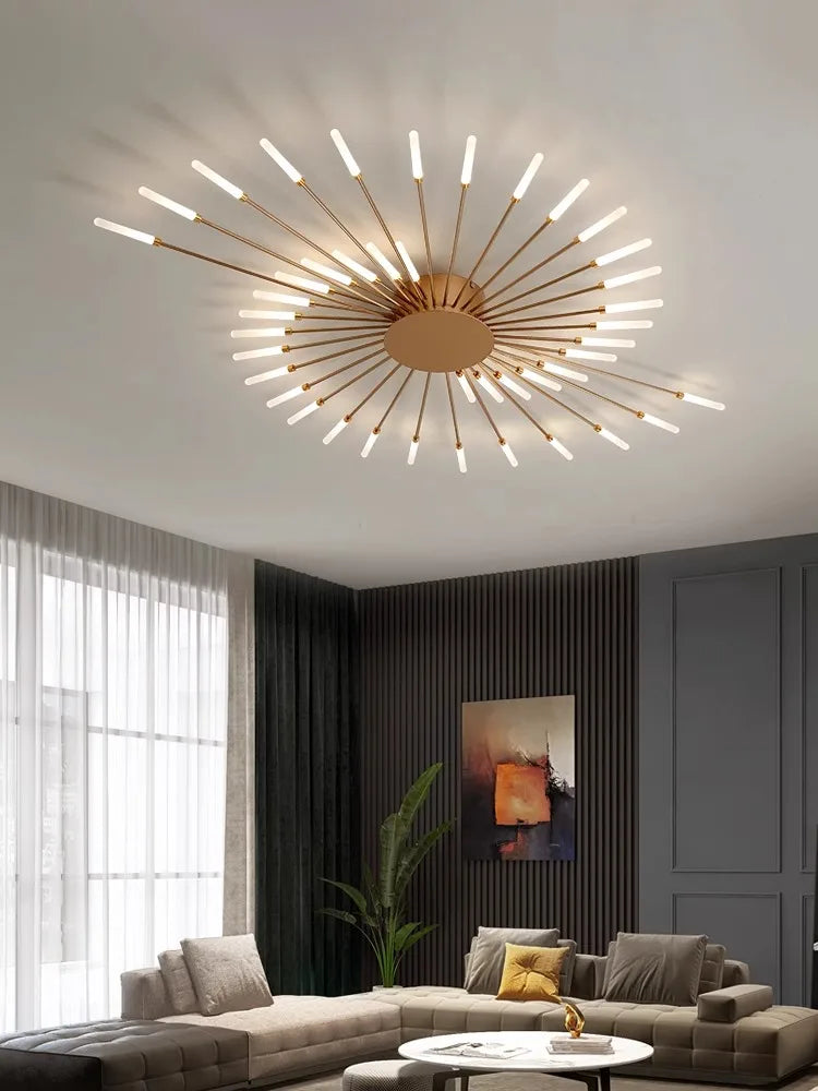 Modern Creativity Fireworks Led Ceiling Lights Living Dining Room Ceiling Chandeliers Lighting Bedroom Luster Lamps Luminaire - Clikcy