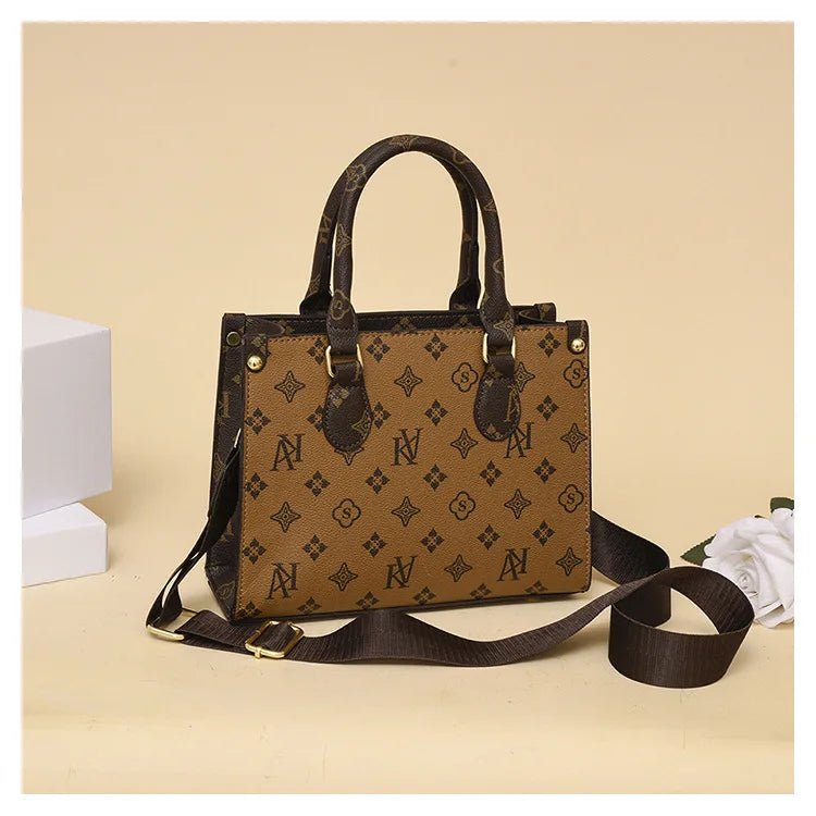 New Women bag Shoulder bag Handbag for women 2025 Crossbody bag pattern PU Portable bucket bag ladies messenger bag - Clikcy