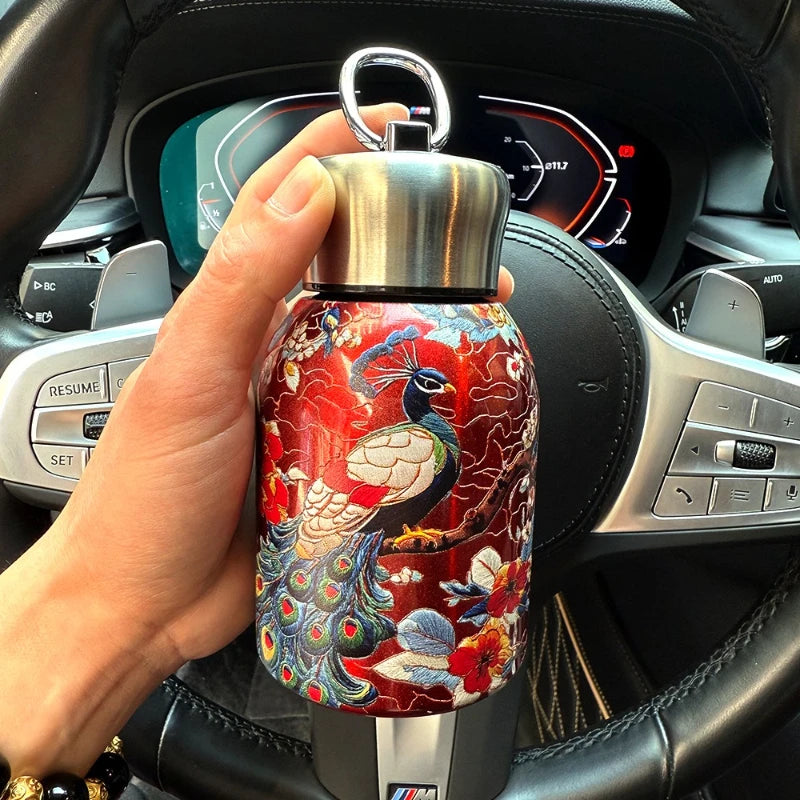 300ml Portable 304 Stainless Steel Insulated Cup Double Wall  Coffee Mug Leak-Proof Mini Water Bottle Outdoor Travel Office - Clikcy