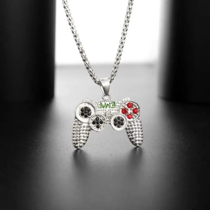 RAKOL Trendy Gamepad Lightning Stainless Steel Necklaces For Women Men Gold Color Metal Necklace Party Everyday Jewelry - Clikcy