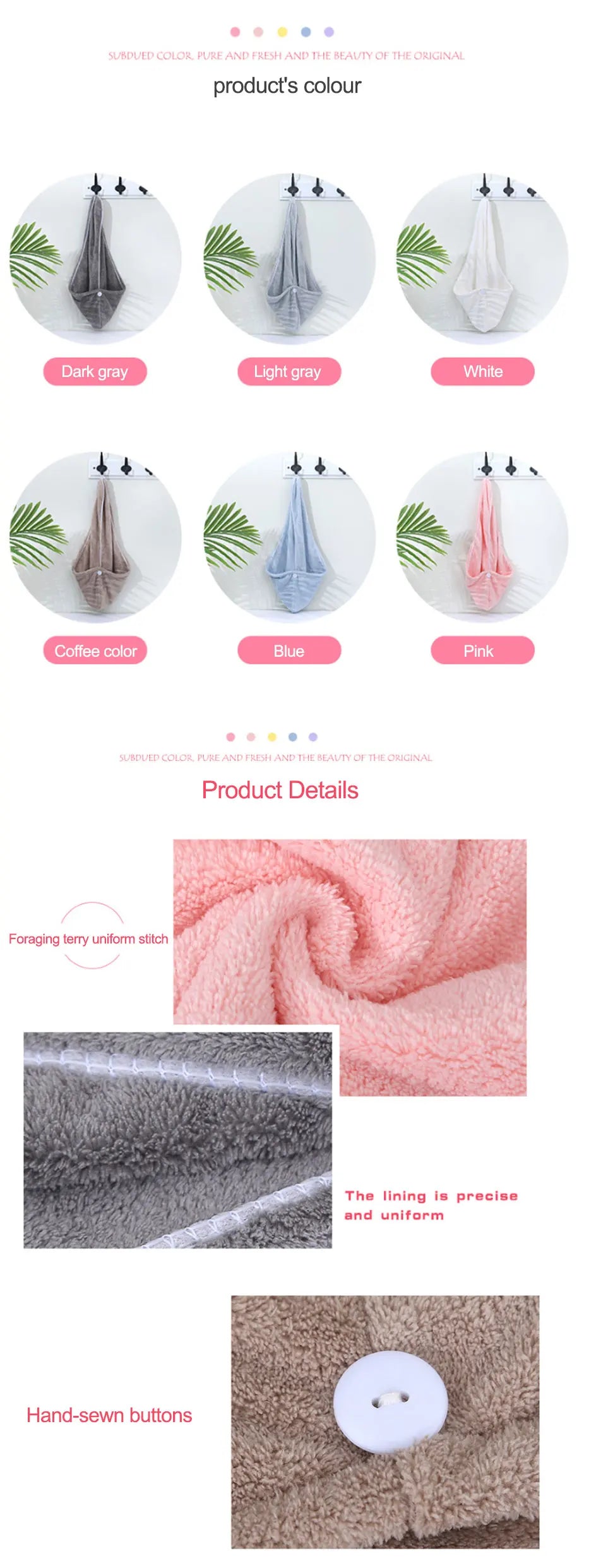 66x25cm Towel Women Adult Bathroom Absorbent Quick-Drying Bath Thicker Shower Long Curly Hair Cap Microfiber Wisp Dry Head Hair - Clikcy