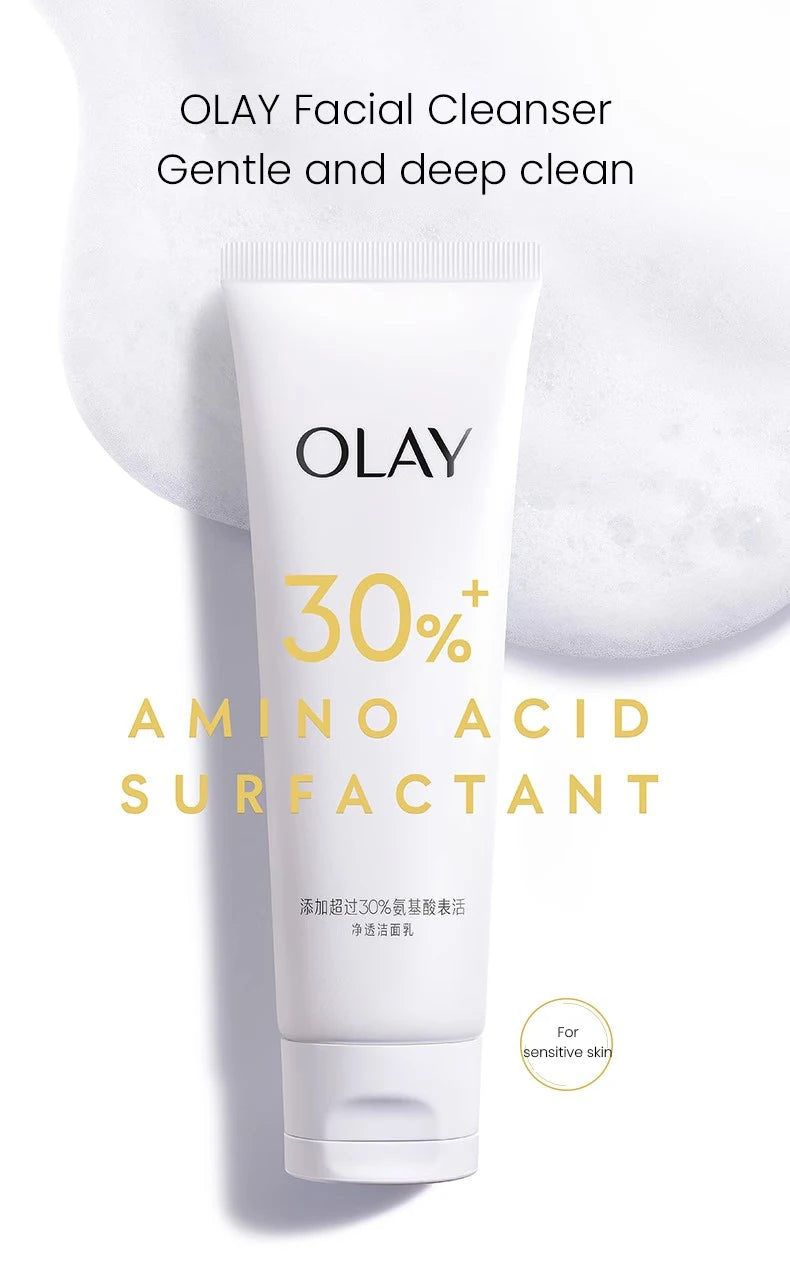 OLAY Face Cleanser Dense Foam Gentle Skin Care with Amino Acid Deep Clean Skin - Clikcy
