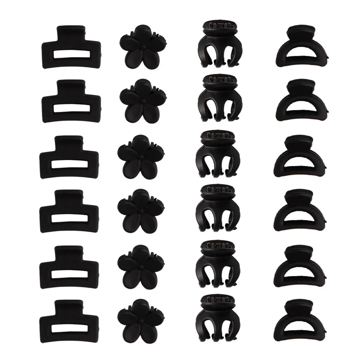 8/6Pcs/set Black Hair Claws Elegant Acrylic Hair Clip Hairpins Barrette Crab Claw Clip Headwear For Women Girls Hair Accessories - Clikcy