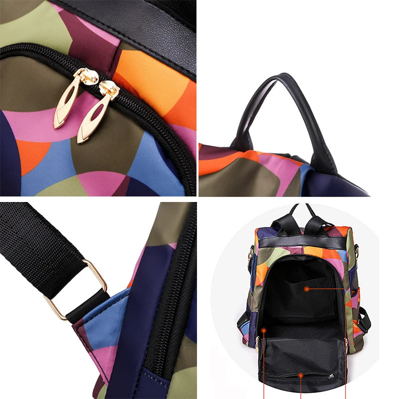 New Anti-Theft Fashion Backpack Women Casual Waterproof School Bags for Teenage Girl Multi-Function Shoulder Bag Travel Rucksack - Clikcy