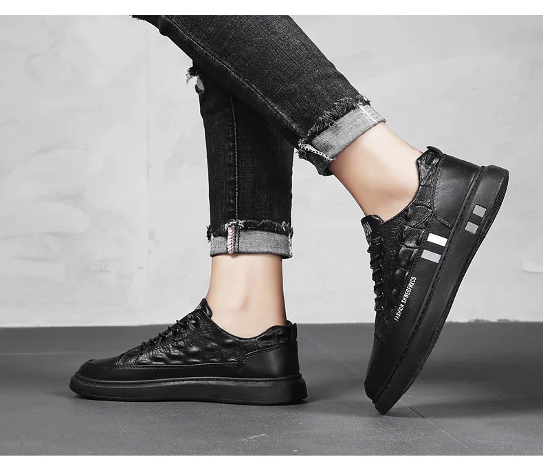 Men's Flats Shoes Luxury Men's Sneakers Spring Autumn 2024 Outdoor Sport Shoes for Men Fashion Vulcanized Shoe Tenis Para Hombre - Clikcy