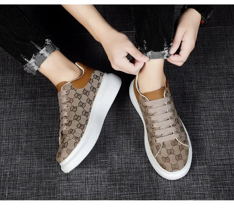 Canvas shoes, spring new men's shoes, student flat casual board shoes, trendy and versatile men's shoes, men's shoes - Clikcy