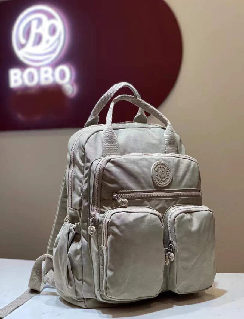 Multi-pocket Nylon School Backpack Casual Women's Backpack Lightweight Large Capacity School Bag Large Capacity Travel Backpack