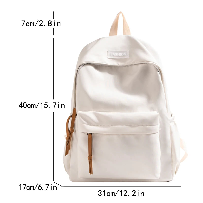 Kawaii Large-capacity All-match Backpack Korean Version Simple Storage Bag Back to School Office Supplies Cute Stationery - Clikcy