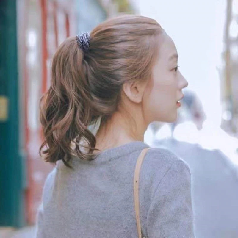 20PCS High Elasticity Fashion Hair Rope High Elasticity Jacquard Pattern Hair Ring Fashion Women's Headband Hair Accessories - Clikcy