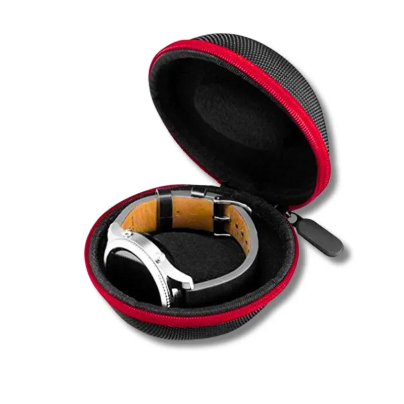 Portable EVA Single Watch Travel Case Watch Storage Organizer Box Watch Holder Waterproof for Smartwatches Zippered Container - Clikcy