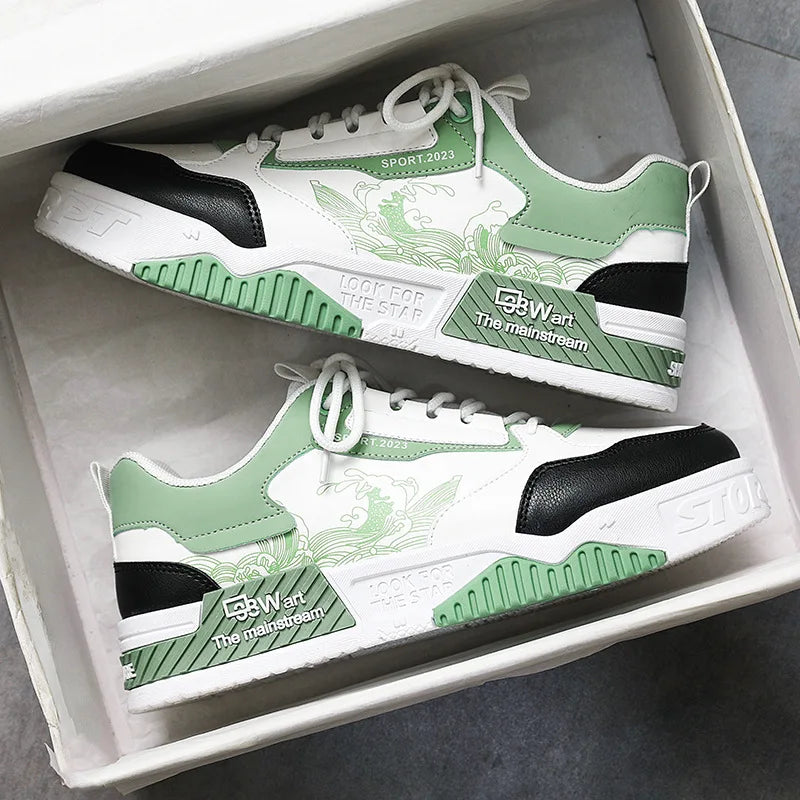 Skateboarding Shoes for Men Male Running Breathable Sports board White Shoes Sneakers Men Shoes Brand Casual Shoes for Men - Clikcy