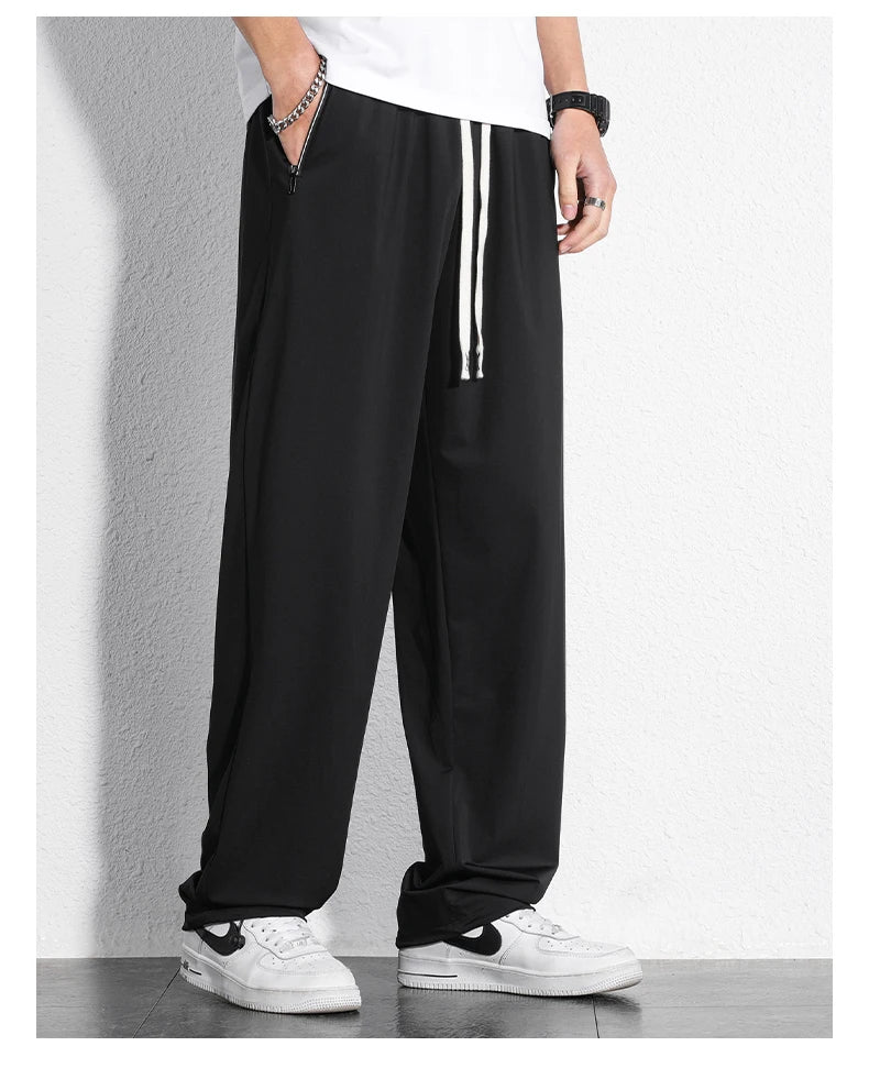 Tall Clothes Men's Pants Extra Long Length Summer Trouser Male Ice Silk Sport Inseam 36 190 Cm 120 115 Leg 110 120cm 115cm 105 - Clikcy