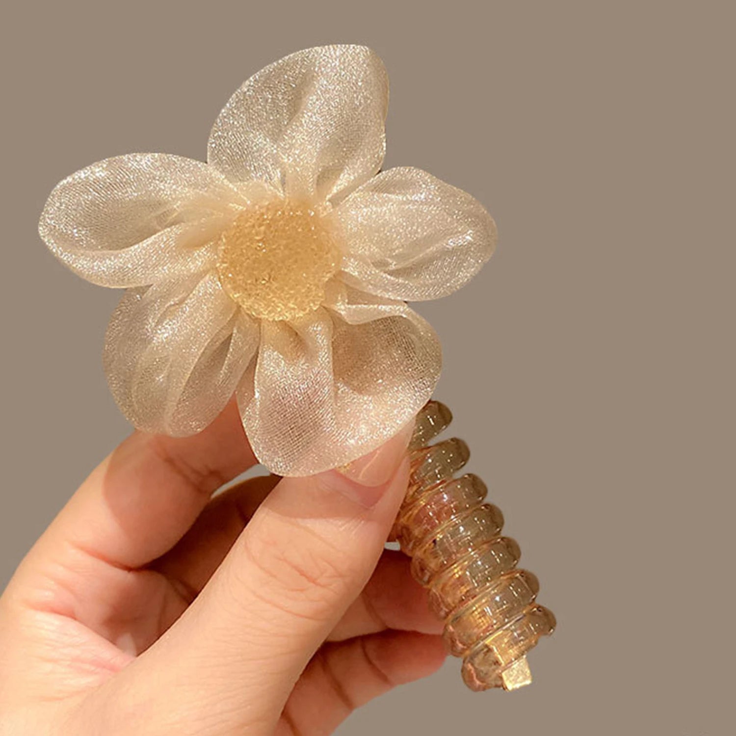 Elastic Knit Telephone Wire Hair Bands Girl Woman Hair Accessories Rubber Band Headwear Hair Rope Spiral Shape Hair Ties - Clikcy