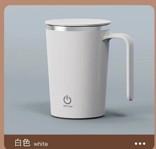 1pcs Automatic Self Stirring Magnetic Mug Stainless Steel Temperature Difference Coffee Mixing Cup Blender Mixer Thermal Cup