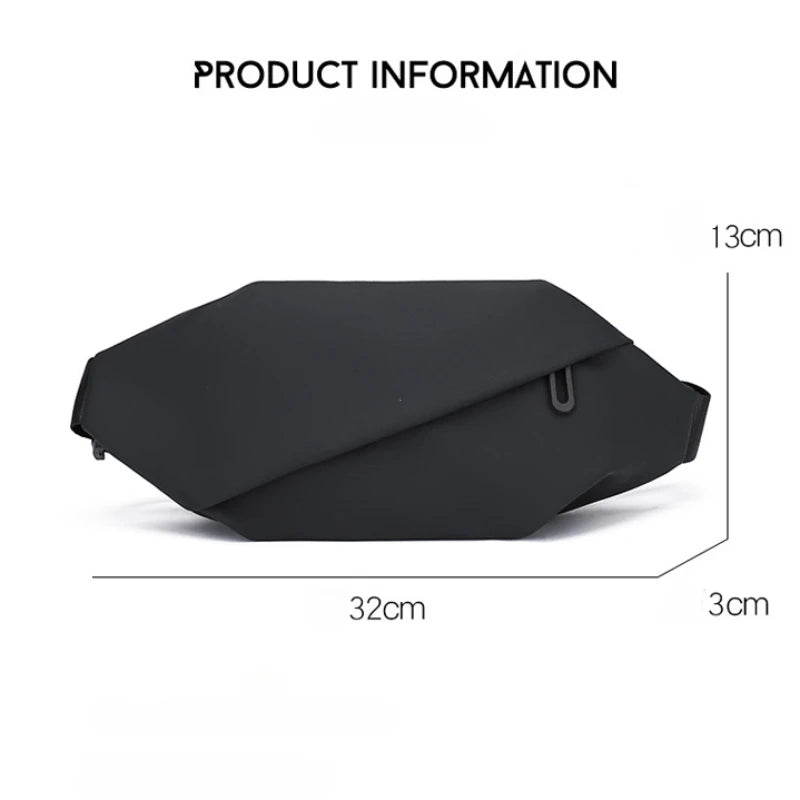 Men Minimalist Outdoor Sports Running Jogging Waist Bag Man Waterproof Fanny Pack Stylish Cross Body Belt Bag Waist Bag for Men - Clikcy